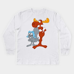 Rocky and Bullwinkle Kids Long Sleeve T-Shirt